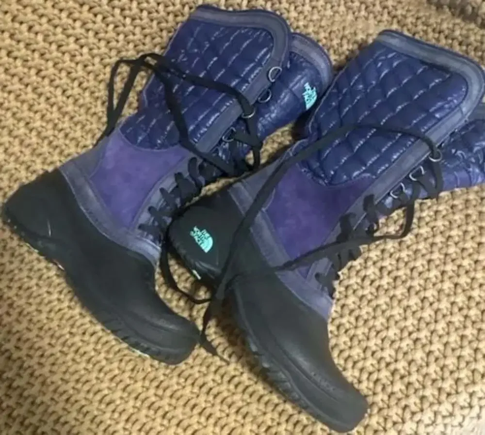 The North Face Women's ThermoBall Tall Winter Boots Purple